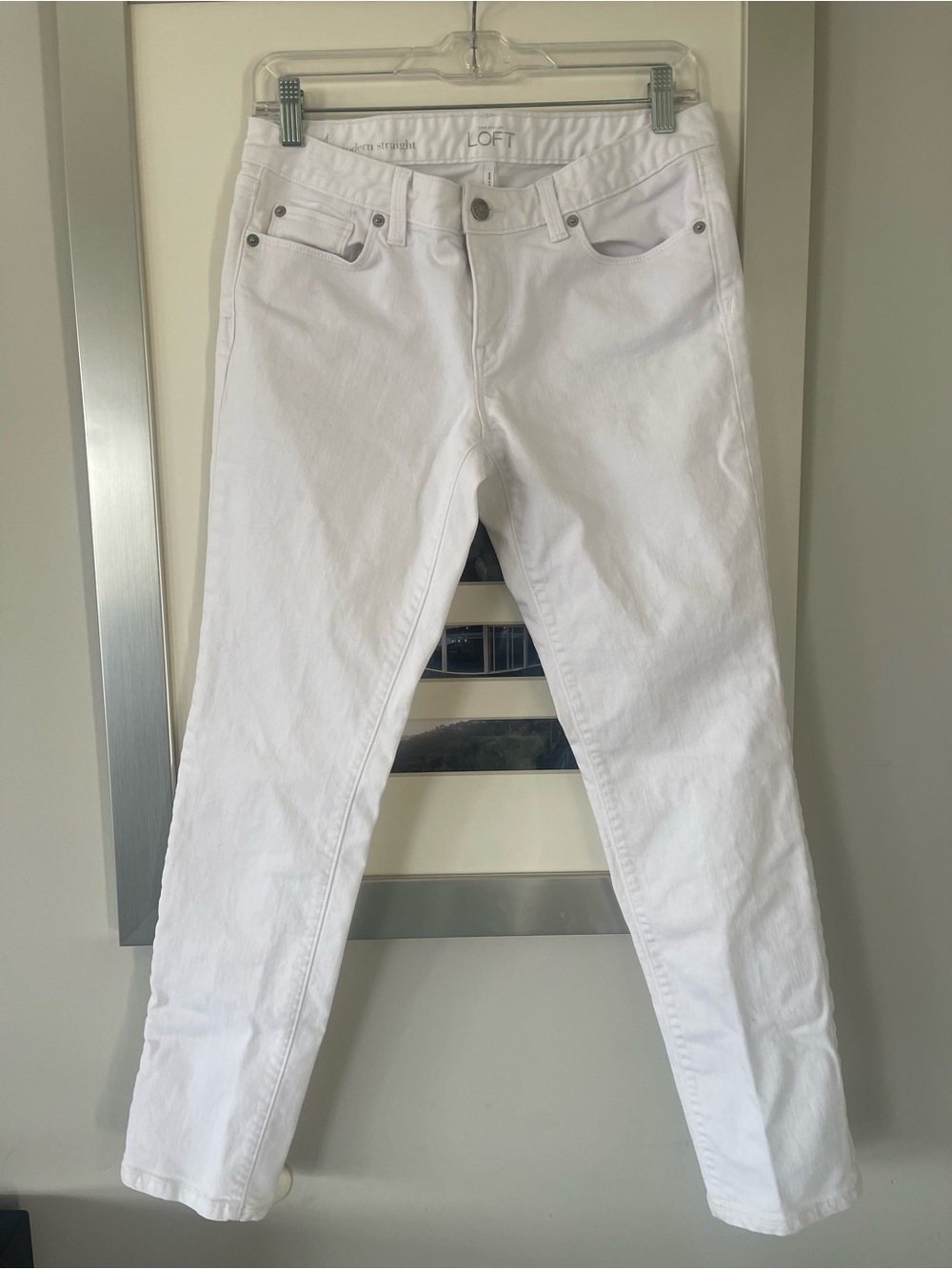 LOFT white jeans